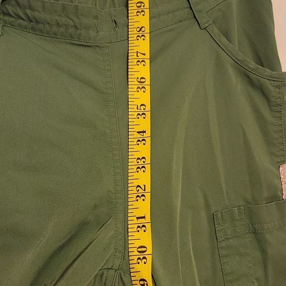 NRG by Barco, Scrub Pants, Green,Belt hoops,4 tool pockets, nonstring - Picture 7 of 9